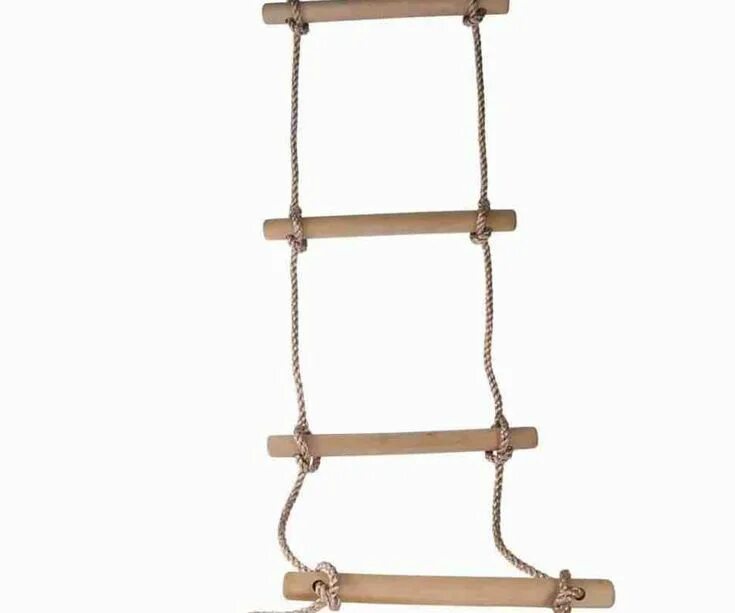 Twin Wooden Rope Ladder Tree Climbing Ladders - Buy Wooden Rope Ladder,Climbing 