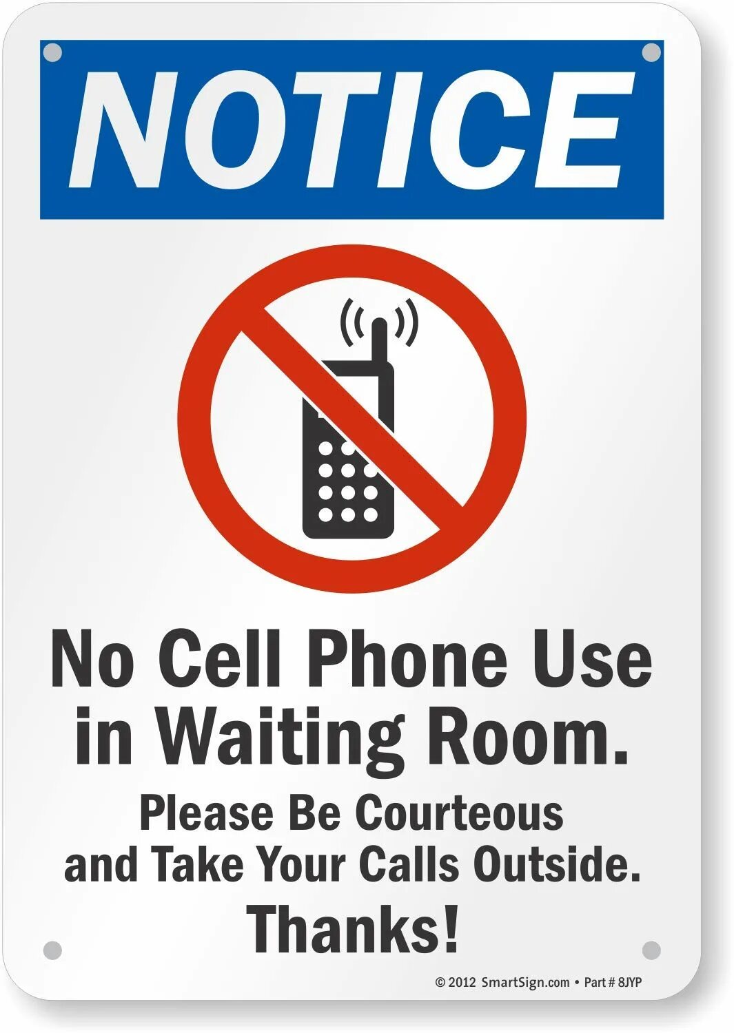 No cellphone use sign. No Phone sign. Take no Notice. Not using Phone.