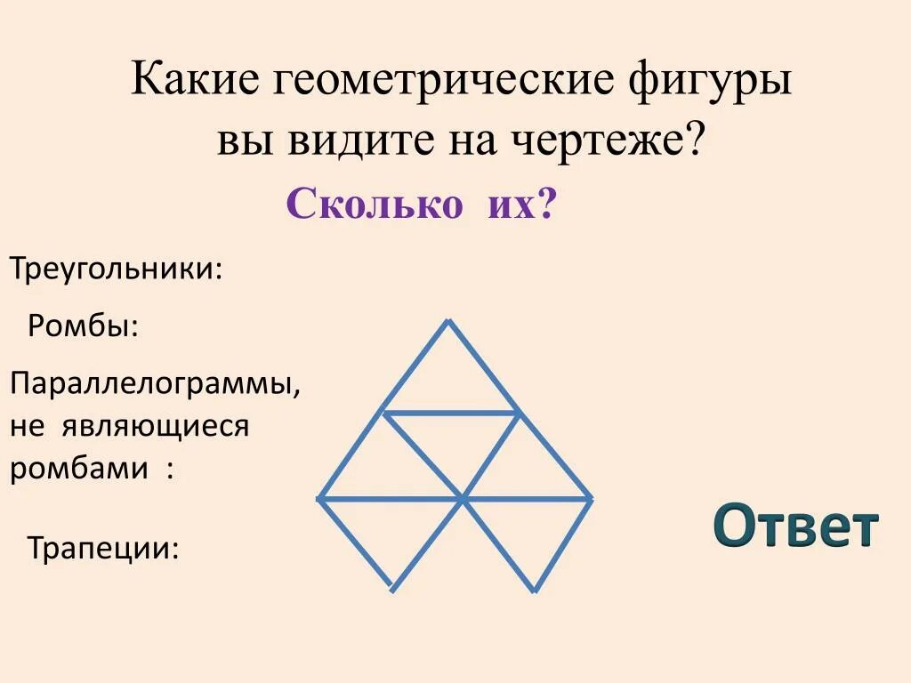 Сколько треугольников на чертеже 4. Геометрические фигуры ромб. какие фигуры вы видите на чертеже?. какие геометрические фигуры вы видите. ромб является геометрической фигурой.