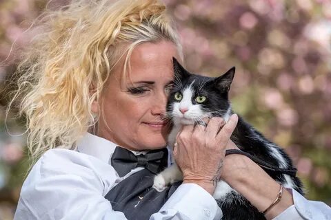 Deborah Hodge recently married her cat, India, in a loophole scheme to avoi...