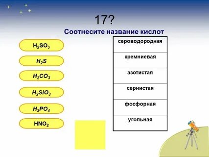 Как называется сероводородная кислота