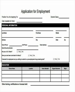 New account application