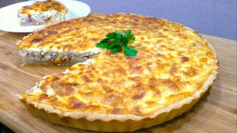 Рыбный пирог из песочного теста