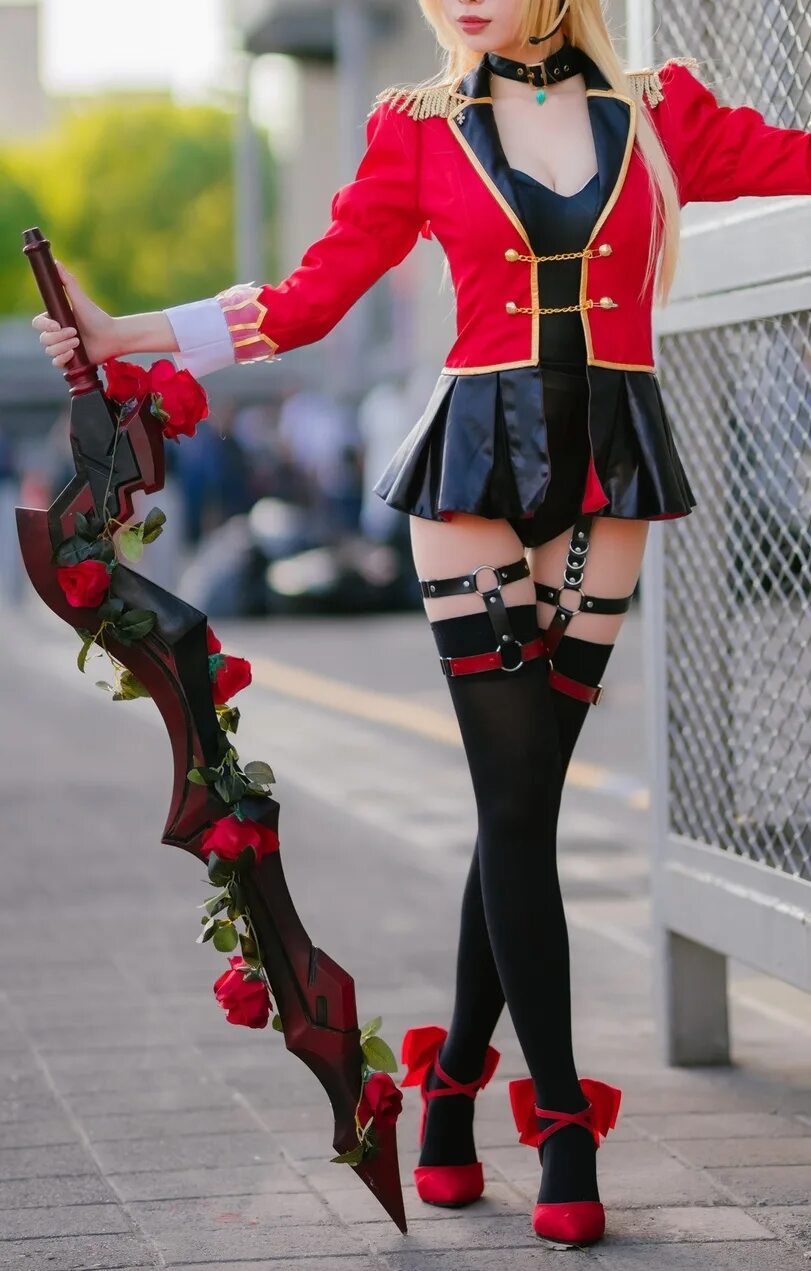 Cosplay stockings. Косплей в чулках. Красивые косплеерши.