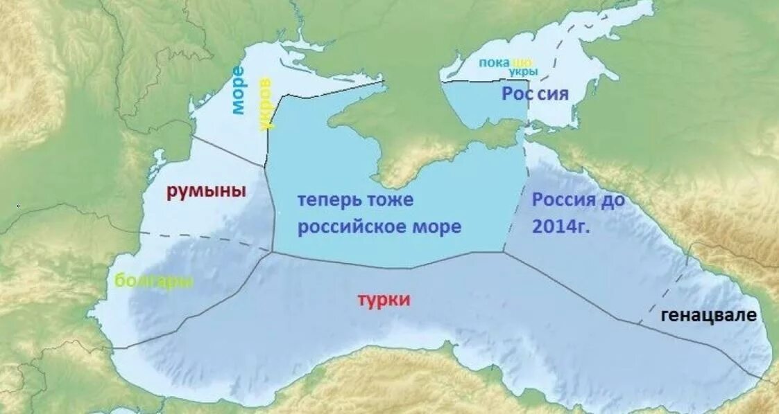 Черное море российские границы