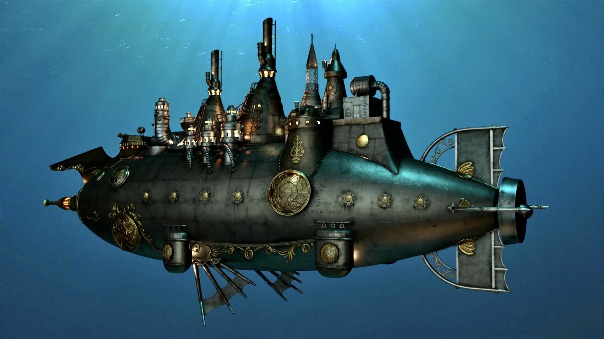 Игры корабли подводная лодка. Дизельпанк подводная лодка. Цеппелин стимпанк Наутилус. Стимпанк субмарина. Стимпанк Наутилус КВС.