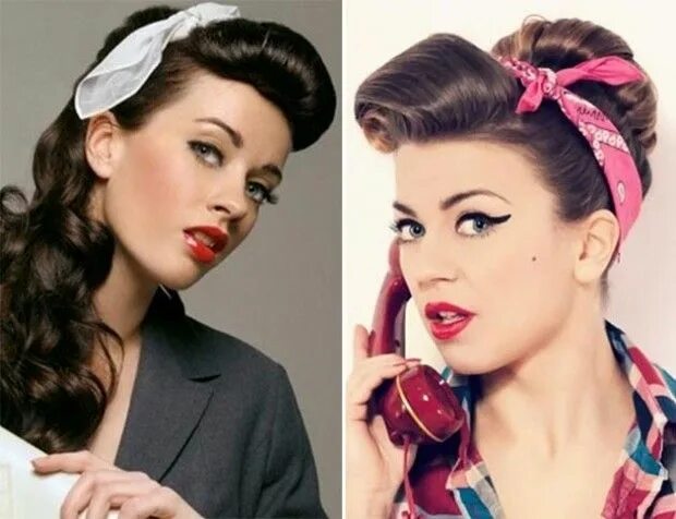 Chic Retro Hairstyles in 2024 Retro hairstyles, Pin up hair, Womens hairstyles