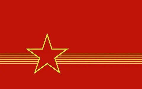 Флаг звезда на красном фоне