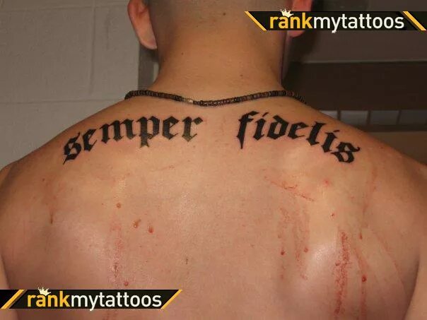 Semper Fidelis Татуировка. Татуировка Semper Fidelis на спине. Semper Fi тату. Semper Fidelis надпись тату. Est semper