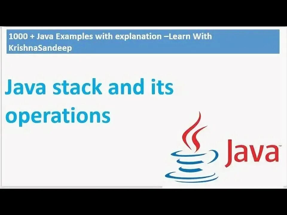 Java push. Java push