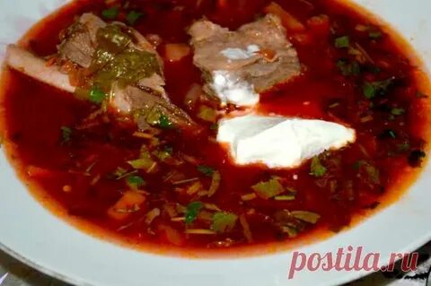 Борщ рецепт с перцем и помидорами