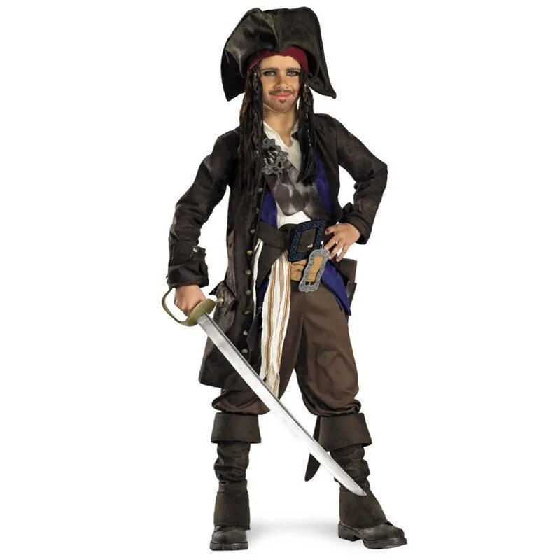 Где нарядные пираты. Костюм пирата Джека воробья. Костюм пирата Джека Спарроу. Костюм Капитан Джек Воробей. Капитан Джек Воробей костюм детский.