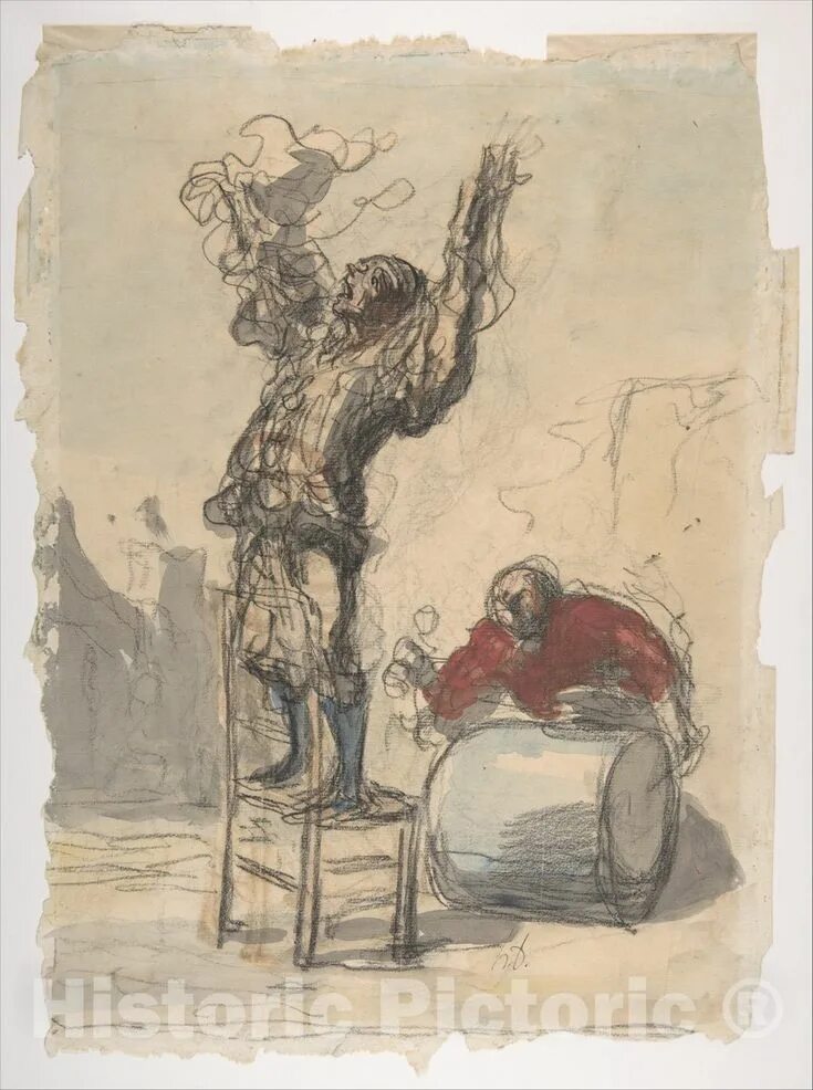 Оноре домье шахматисты. Оноре домье. оноре домье (1808–1879) прачка.. оноре домье 1808 1879 картины. оноре домье акварель.