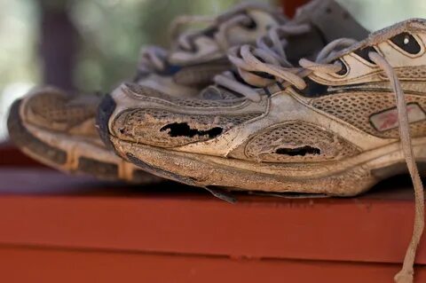 Worn out shoes