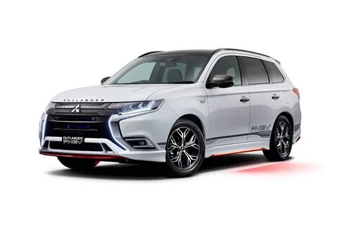 Mitsubishi JP-spec, Outlander, PHEV, Accessorized, 2019 Белый фон Белый Мет...