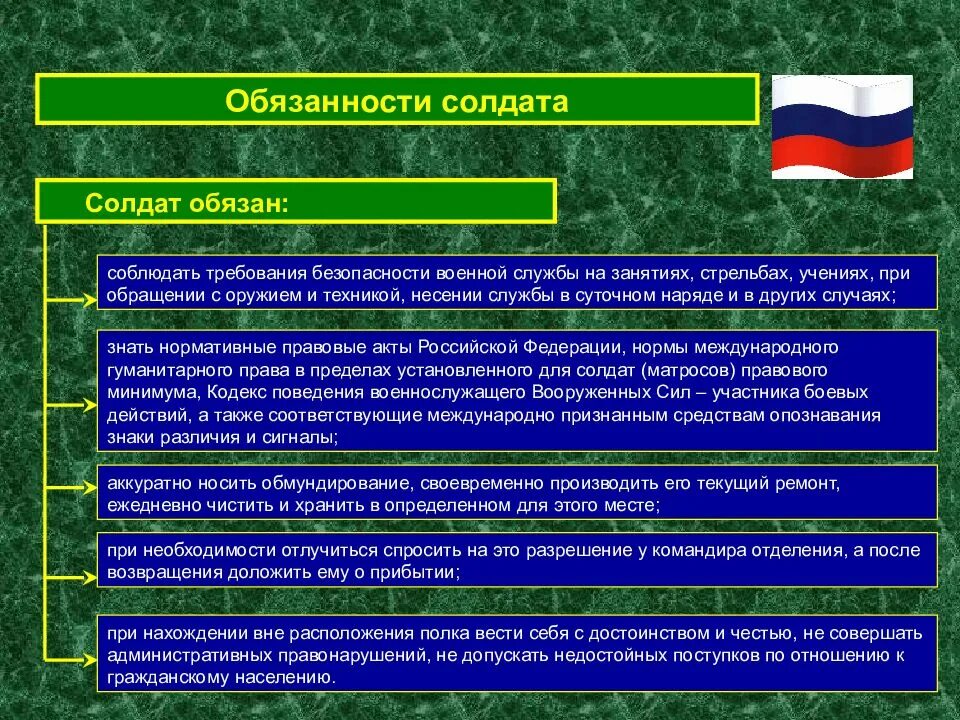 Порядок организации и прохождение военной службы. Требования безопасности военнослужащих. Безопасность военной службы. Порядок несения воинской службы. Безопасные условия военной службы.