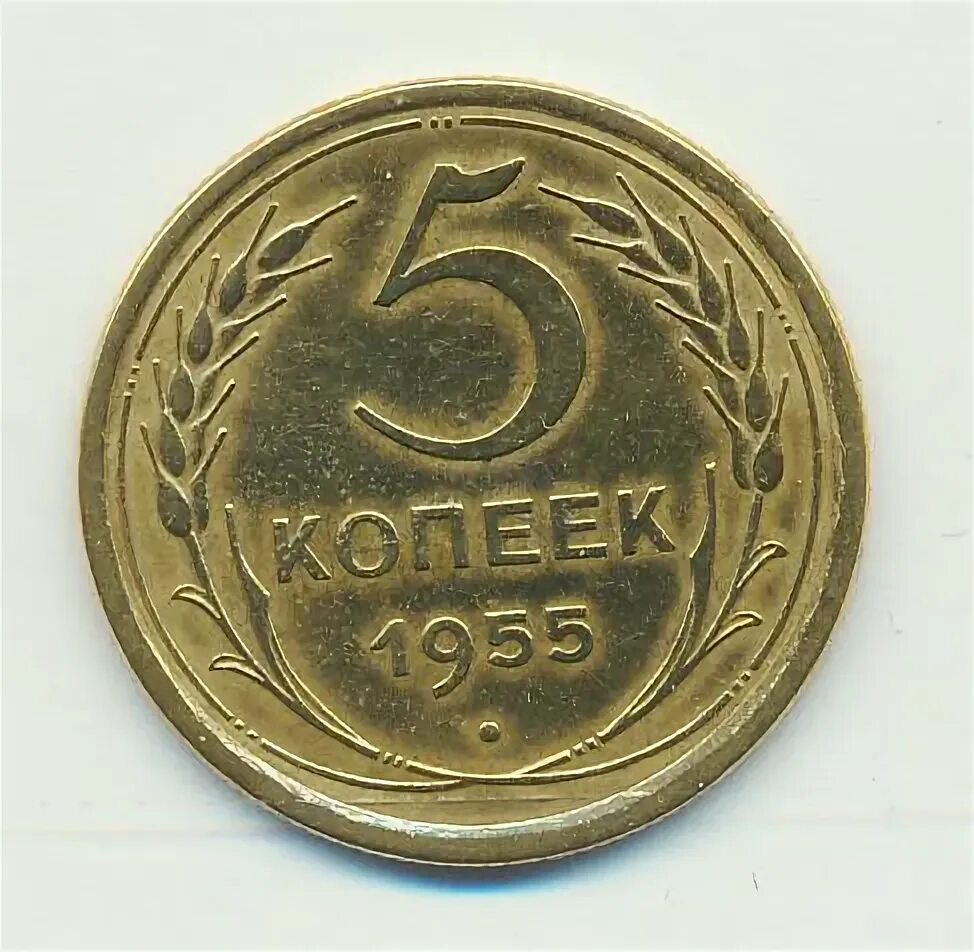 Монета 5 копеек 1955 a083239. 5 Копеек 1955 ХF-. Монета 5 копеек 1955 a083240. Сколько стоит монета 5 копеек 1955. 5 копеек 1955 года