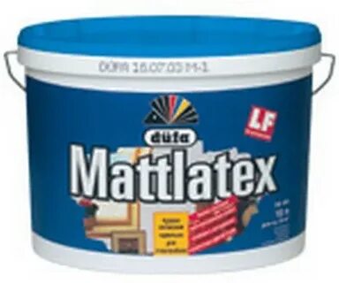 Краска матовая латексная dufa 10 л
