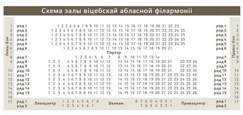 Филармония рассадка