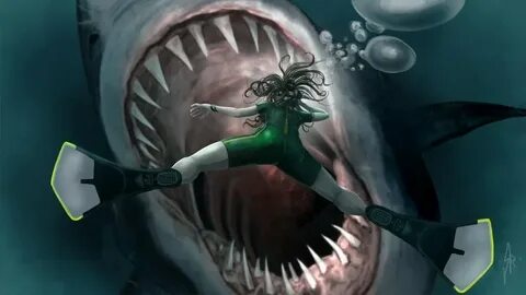 Scary shark