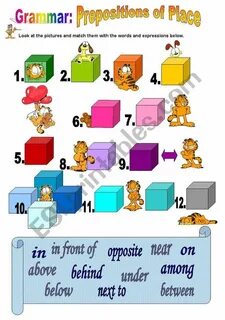 Prepositions of place liveworksheets