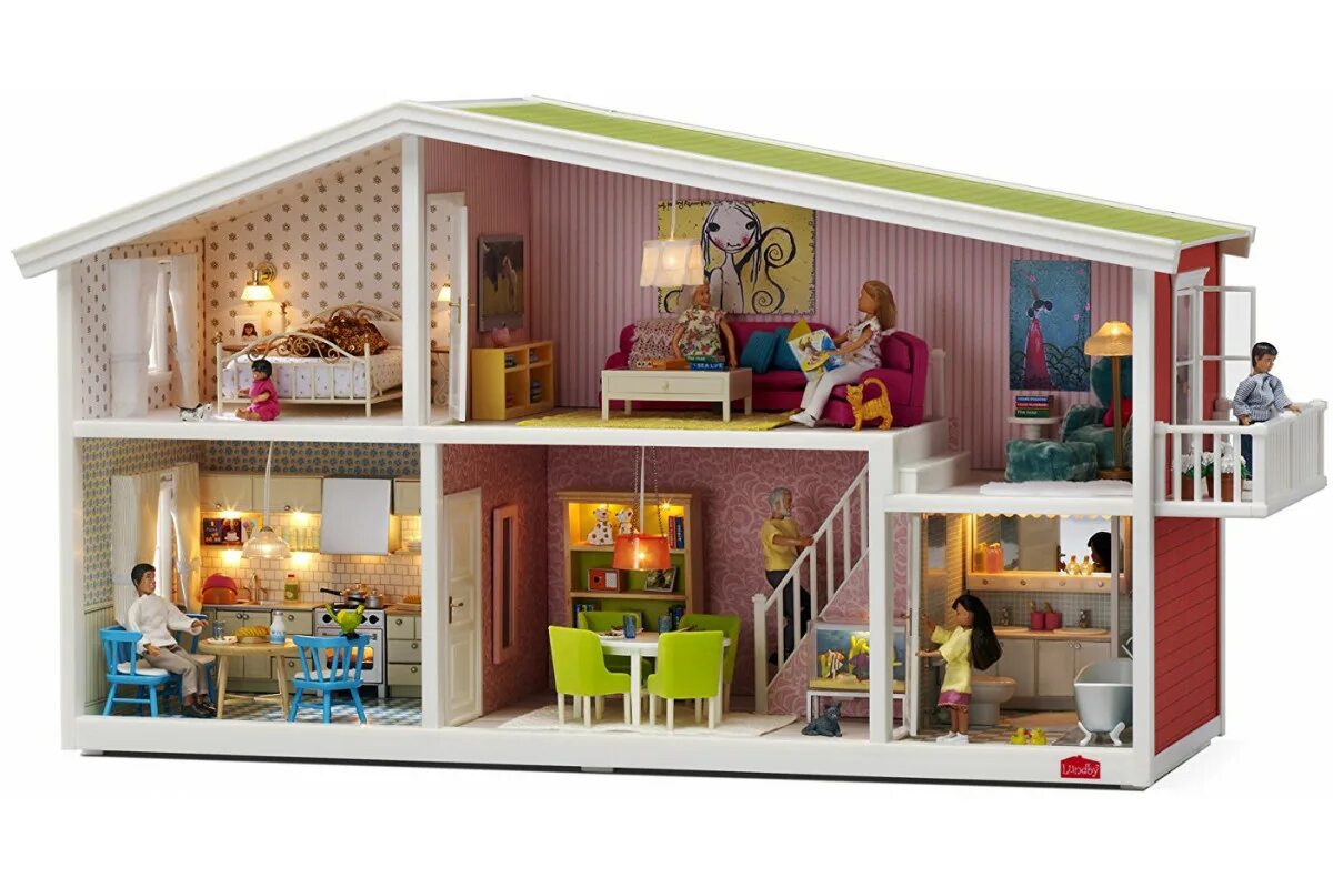 Почему кукольный дом так называется. Кукольный домик lundby. кукольный домик смоланд. кукольный домик doll house. lundby кукольный домик &quot;smaland&quot; lb_60101400 снег.