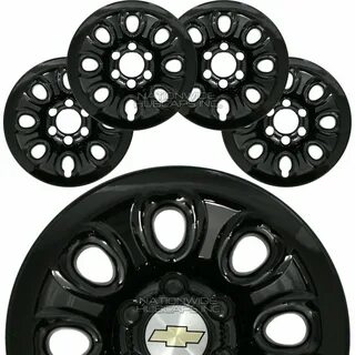 Купить CHEVY Black Wheel Skins Full Covers Center Caps (Колп