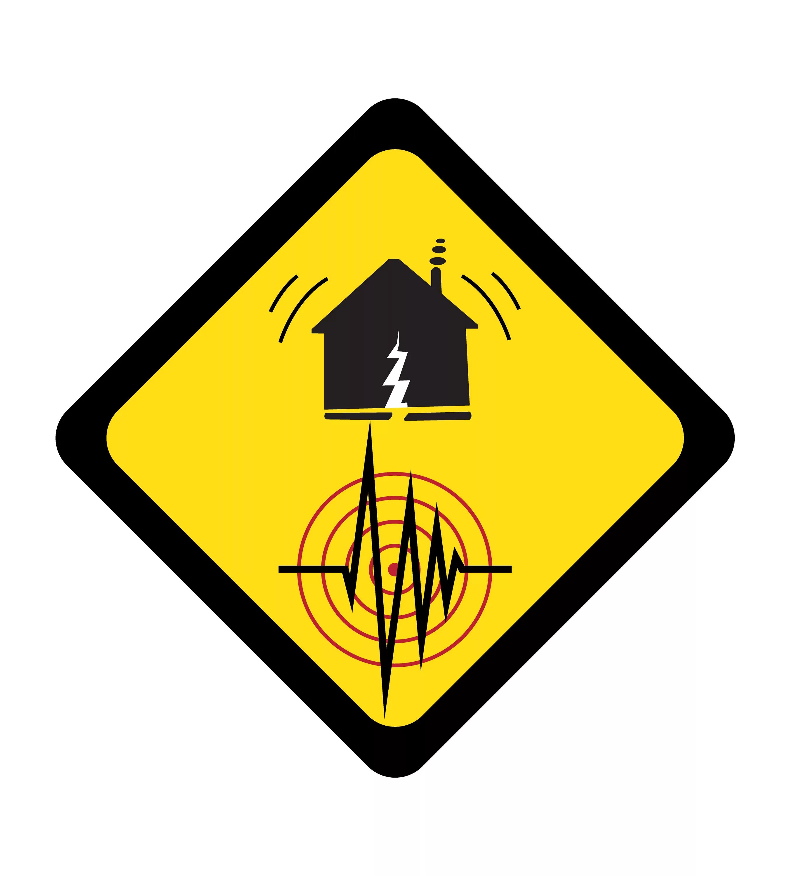 Знак землетрясения. Знаки предупреждения об опасности. Землетрясение символ. Значки опасно землетрясение.