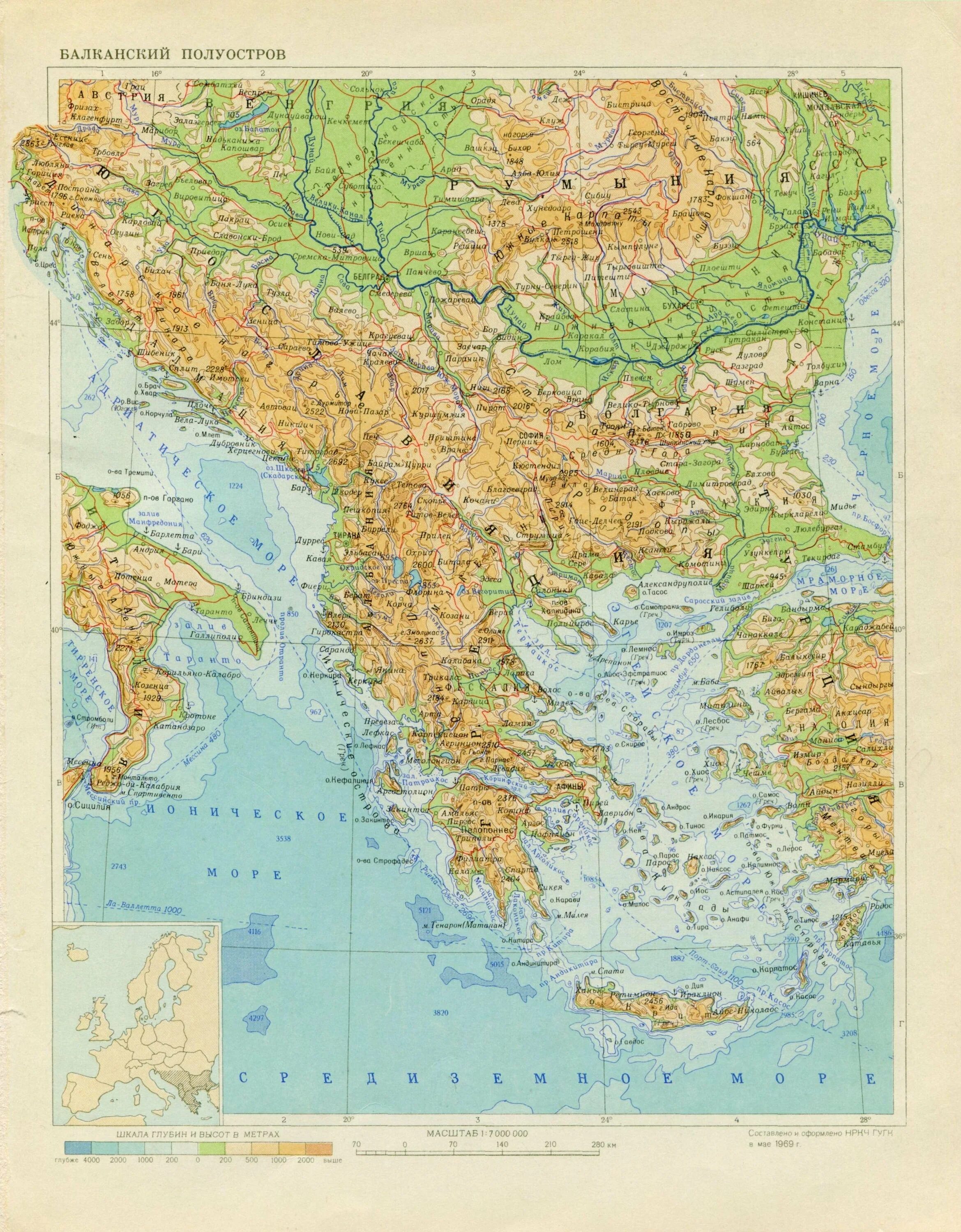 Балканский полуостров на карте древней Греции. Физическая карта Балканского полуострова. Балканский полуостров на карте.