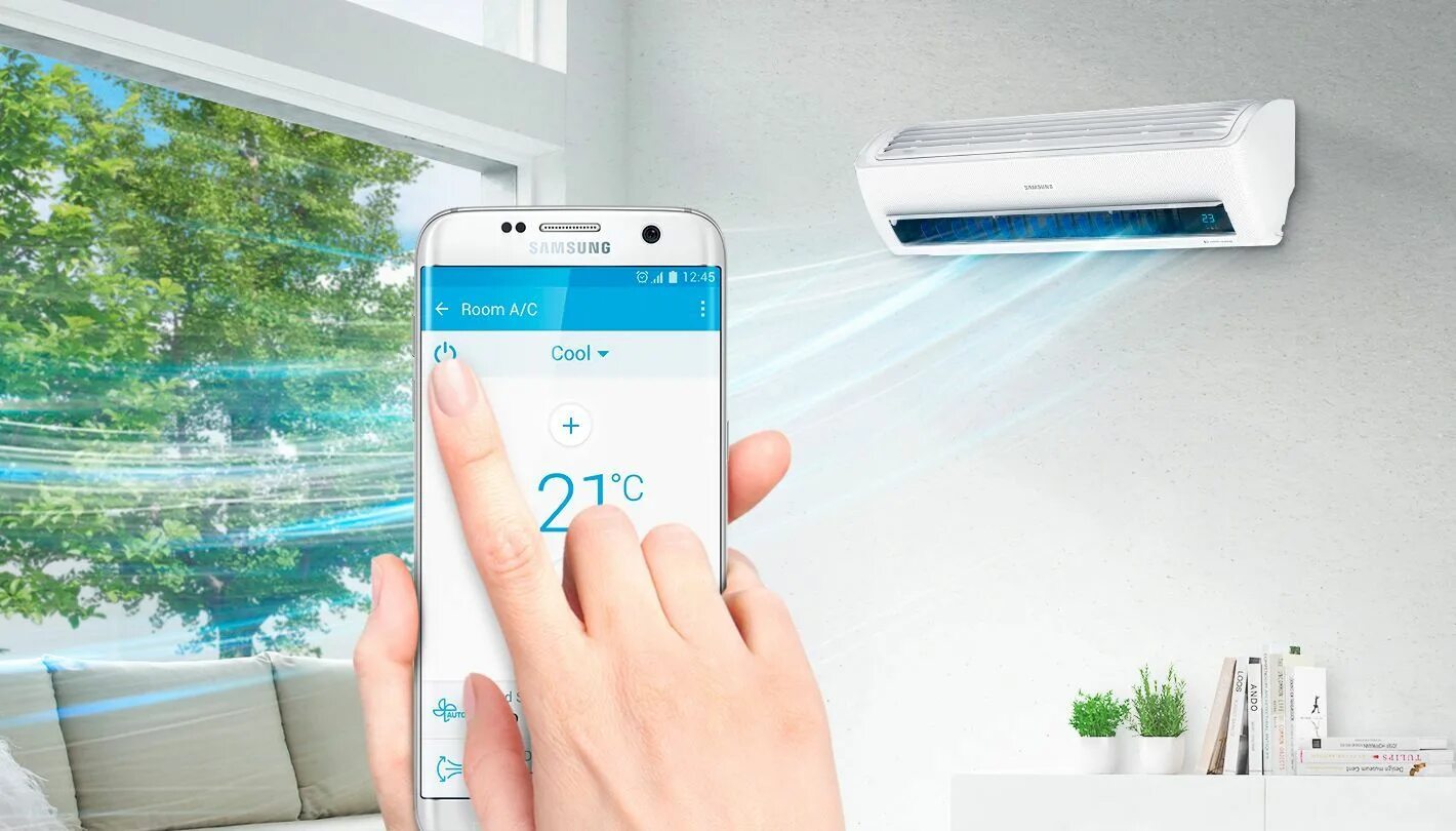 Кондиционеры на что обратить внимание. Samsung Air Conditioner. Wi-Fi кондиционер Samsung ar12ksfpawqner. Samsung Smart Inverter кондиционер. Кондиционер с дистанционным управлением с телефона.