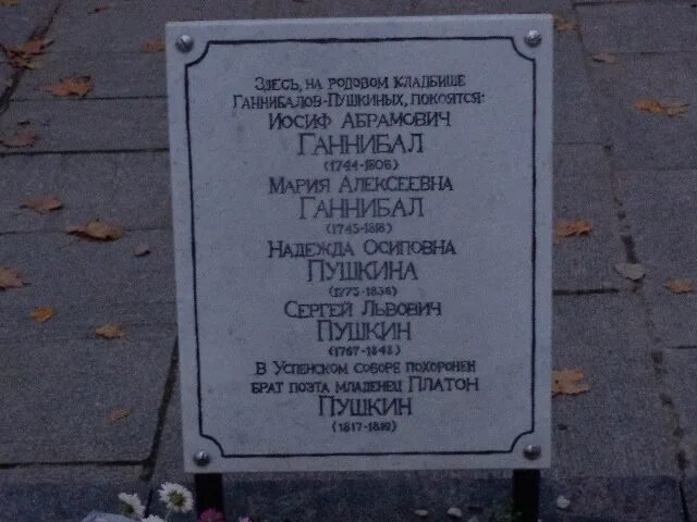 Где кладбище пушкина. Место захоронения Пушкина.
