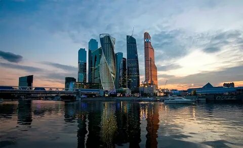 Москва сити вид с реки
