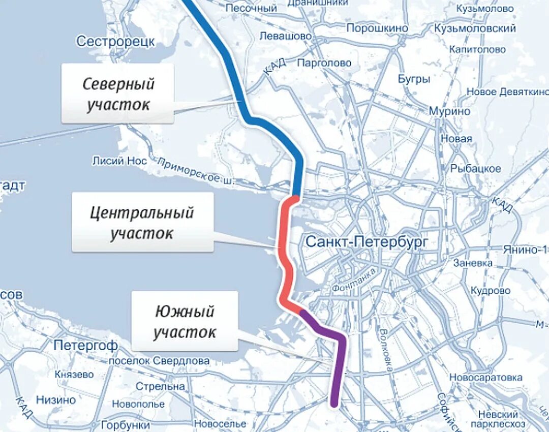 Зсд стоимость проезда 2024 санкт петербург. ЗСД на карте Санкт-Петербурга. Западный скоростной диаметр Санкт-Петербург карта. Схема ЗСД В СПБ. Западный скоростной диаметр на карте СПБ.