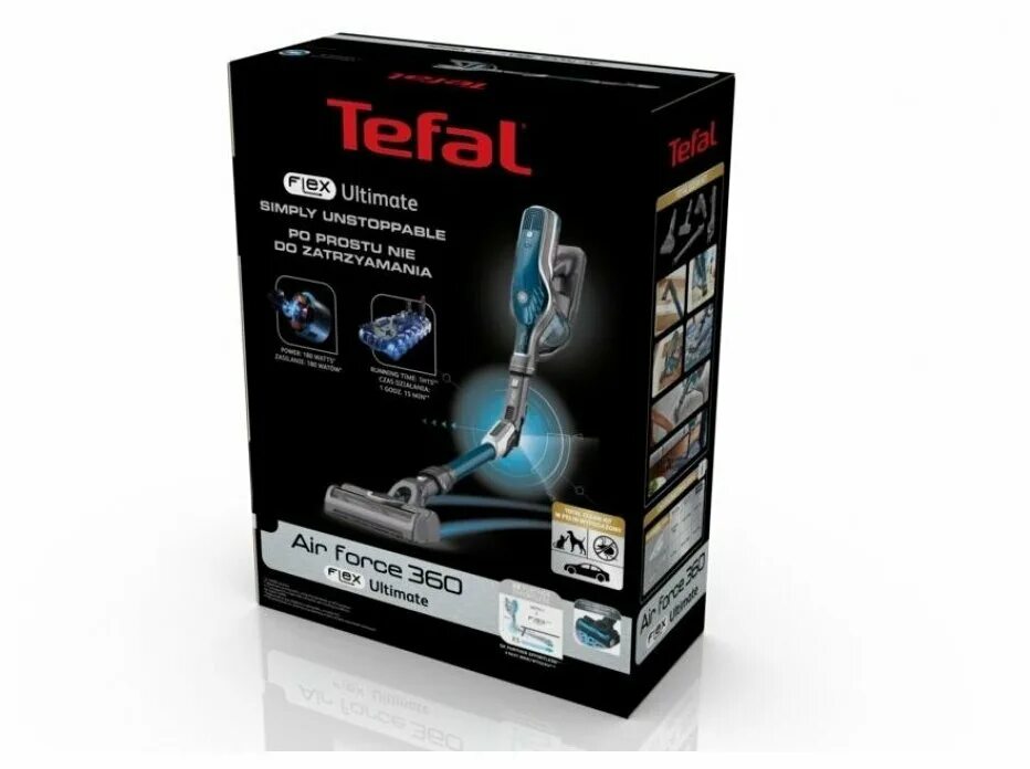 Тефаль форс флекс пылесос. Пылесос Tefal Air Force 360 Flex Ultimate ty9571. Tefal ty9571wo белый. Пылесос ручной (handstick) Tefal Air Force 360 Flex Ultimate ty9571wo. Tefal x-Force Flex 200 Air Watts.