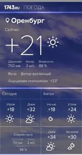 Погода в оренбурге утром