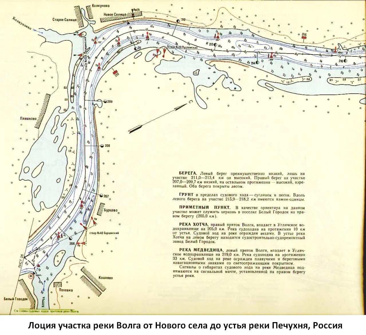 Карта лоции Угличского водохранилища. Лоция реки Волга. Старая лоция реки Волга. Лоция Угличского водохранилища.