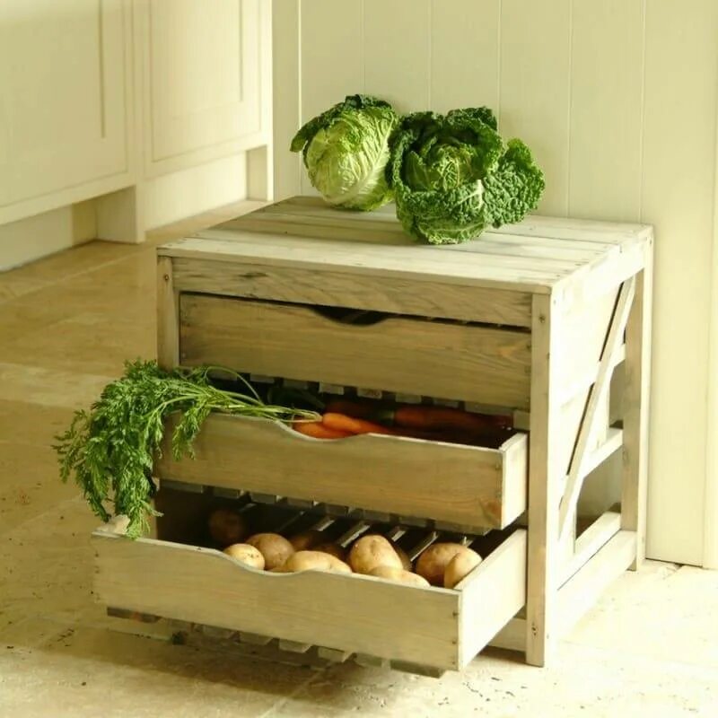 Хранение свежих овощей. Выдвижные ящики для овощей. Выдвижной ящик для картошки. Выдвижной ящик для хранения овощей. Ящик под овощи на кухню.