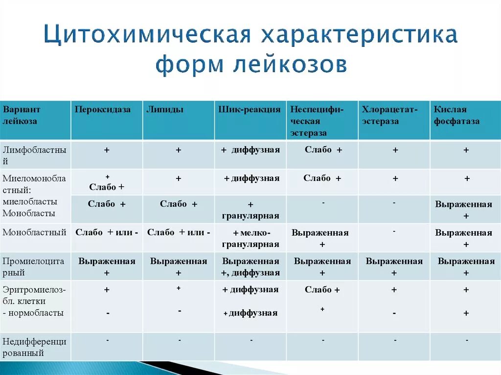 Дифференциальный диагноз хронического. Какие цитохимические реакции характерны для лимфобластов тест. Хронический лимфолейкоз цитохимическое исследование. Хронический лейкоз дифференциальный диагноз. Дифференциальная диагностика хронических лейкозов.