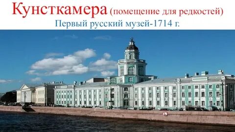 Первый русский музей был открыт в году