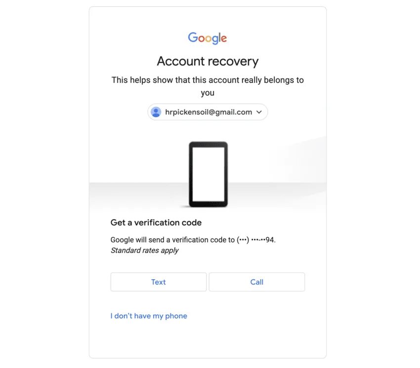 Account recovery