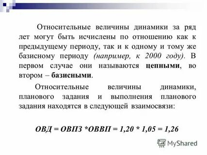 Цепная величина динамики