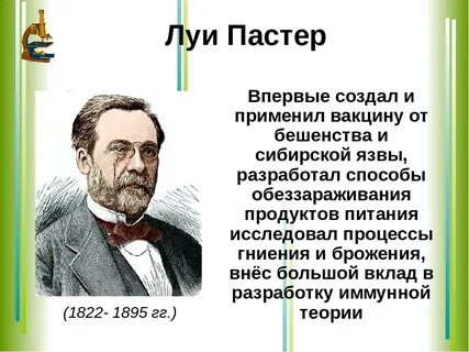 Л пастер открытие