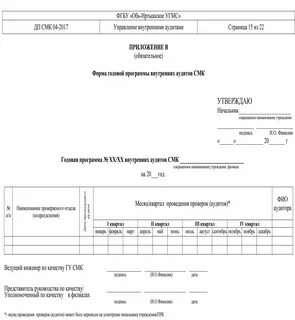 Пример аудита смк