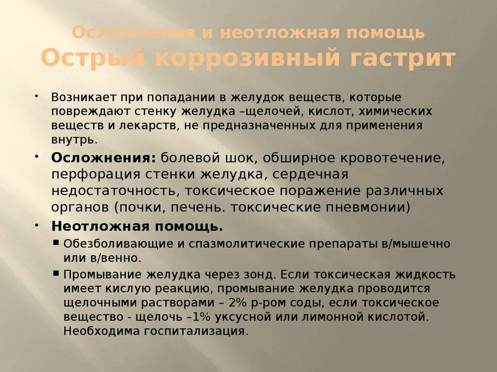 Приступ гастрита симптомы