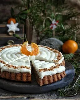 Десерт новогодний с мандаринами