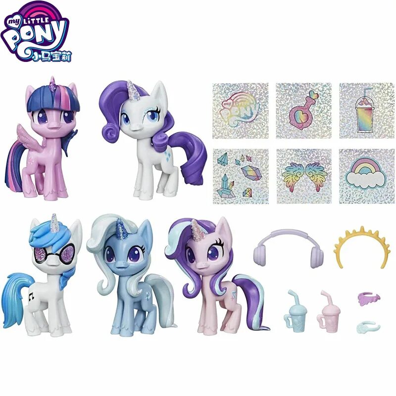 Новые игрушки май литл пони. Игровой набор Hasbro Unicorn Sparkle collection (e9106). Фигурки Хасбро my little Pony. Набор my little Pony UNICON Sparkle collection. Старлайт Глиммер пони фигурка.