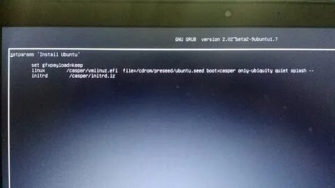 Grub install