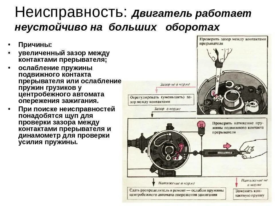 Почему двигатель не срабатывает