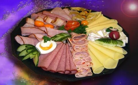Сервировка стола холодными закусками