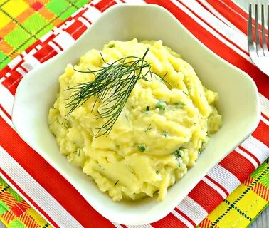 Пюре с зеленым луком
